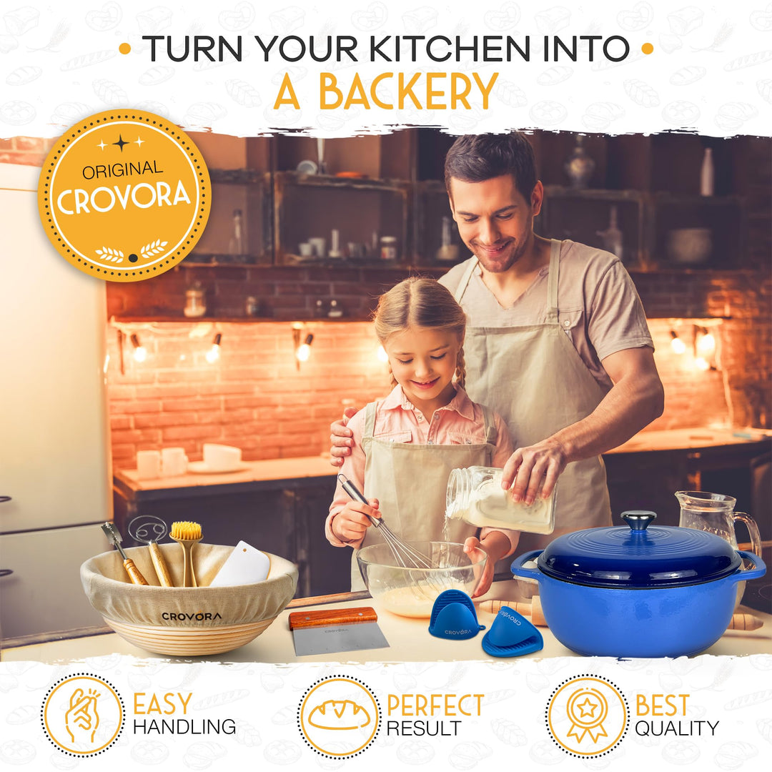 ULTIMATE BREAD MASTER KIT - ENAMELED CAST IRON DUTCH OVEN