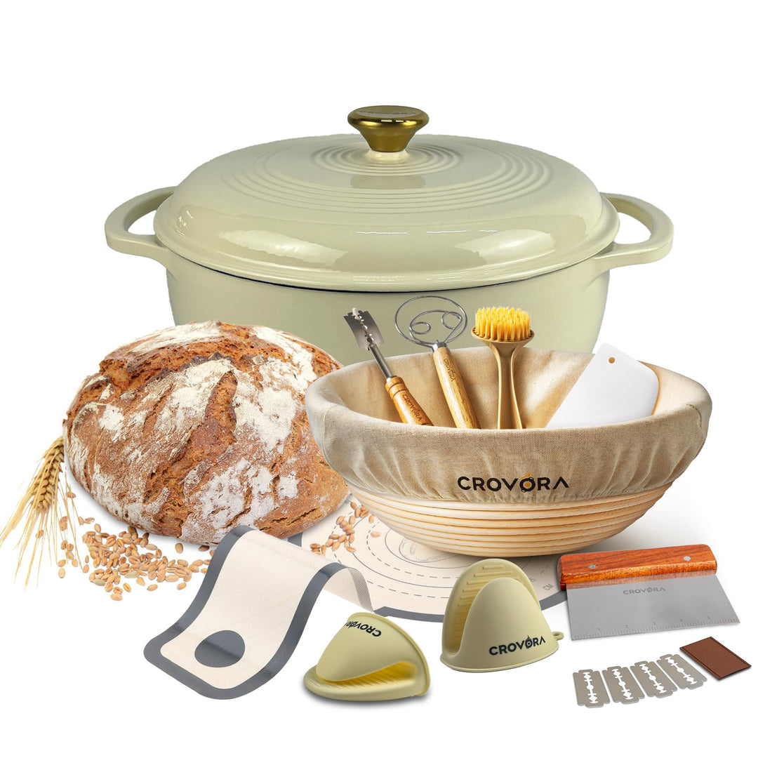 ULTIMATE BREAD MASTER KIT - ENAMELED CAST IRON DUTCH OVEN