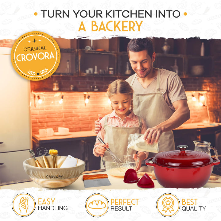 ULTIMATE BREAD MASTER KIT - ENAMELED CAST IRON DUTCH OVEN