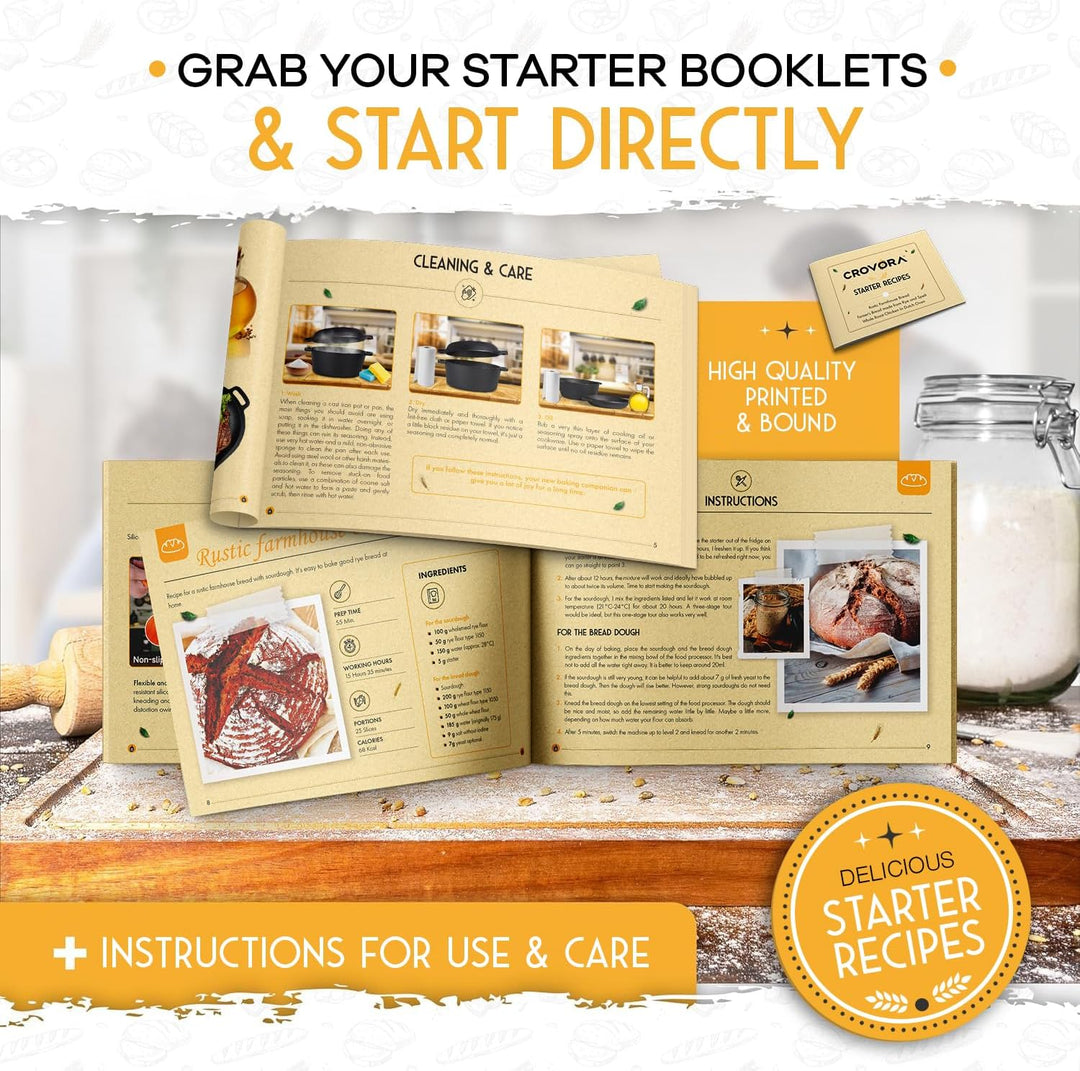 ULTIMATE BREAD MASTER KIT - PRE-SEASONED CAST IRON DUTCH OVEN