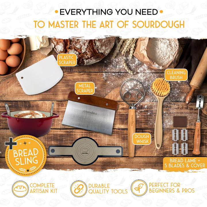 ULTIMATE BREAD MASTER KIT - ENAMELED CAST IRON DUTCH OVEN