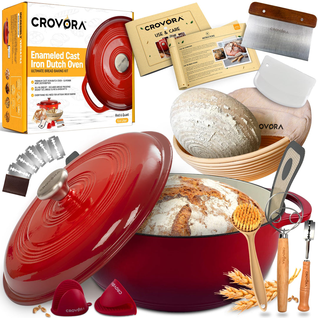 ULTIMATE BREAD MASTER KIT - ENAMELED CAST IRON DUTCH OVEN