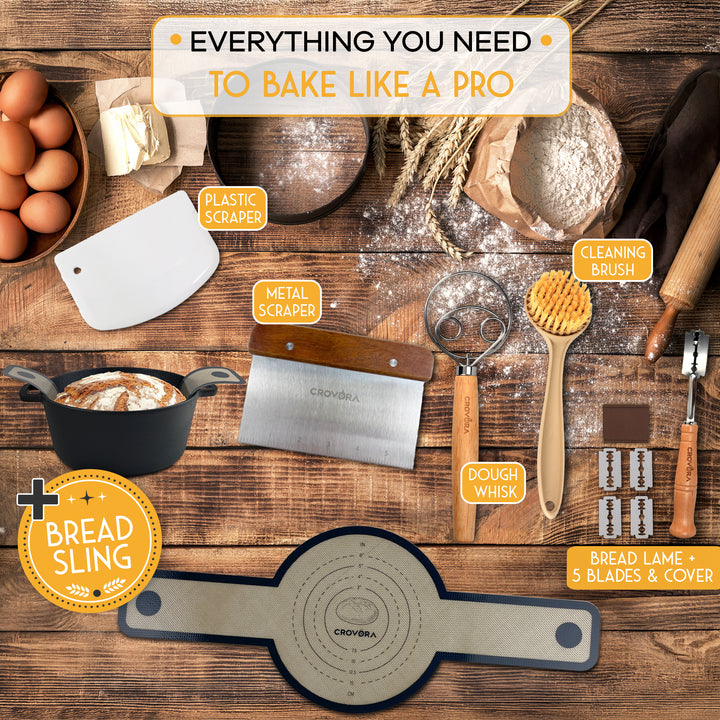 ULTIMATE BREAD MASTER KIT - PRE-SEASONED CAST IRON DUTCH OVEN